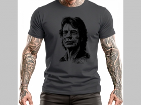 Mick Jagger - &scaron;ed&eacute; p&aacute;nske tričko 100%bavlna